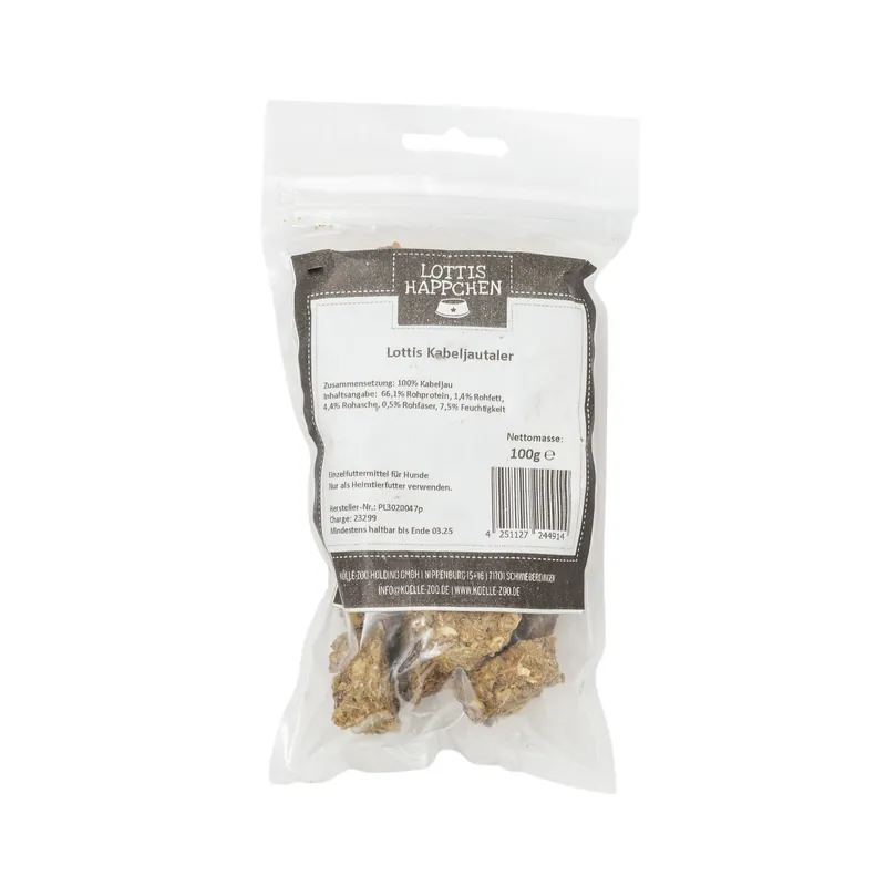 LOTTIS HÄPPCHEN Kabeljau Taler 100 g Geprüft